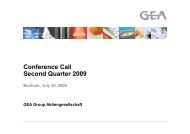 Presentation (PDF, 5 MB) - GEA Group