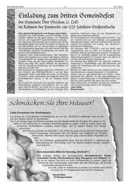 AMTSBLATT - Gemeinde Drei Gleichen