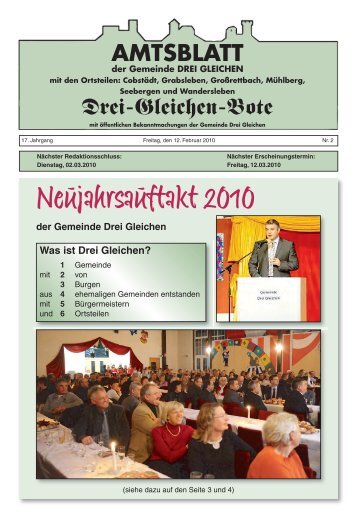 Neujahrsauftakt 2010 - Gemeinde-drei-gleichen.de