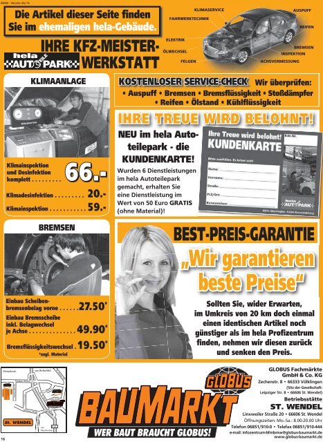 9.99 - Globus Baumarkt