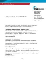 Vortragsreihe der IKK classic - Gesundheitsnetz Ostalbkreis