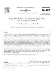 Rising atmospheric CO2 as a possible trigger for the end-Triassic ...