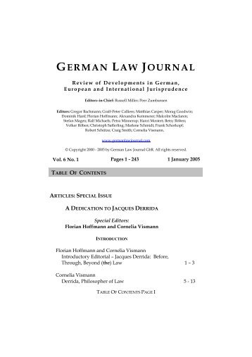 Full Issue - The German Law Journal
