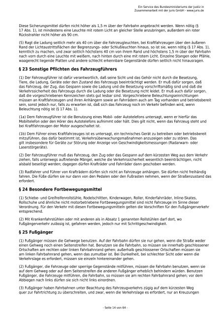 StVO (PDF) - stvo.de