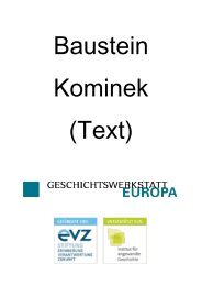 Baustein Kominek (1) herunterladen - Geschichtswerkstatt Europa