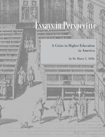 Essays in Perspective - The American Council of Trustees and Alumni