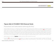 Tiguan (5N) 2.0 TSI MED17 ECU Removal Guide Precautions ... - APR