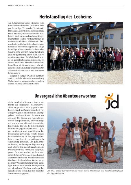 Gemeindeblatt Nr. 10 / 2011 (9,53 MB)