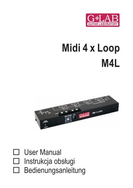 G-LAB MIDI4×LOOP プログラマブル・スイッチャー