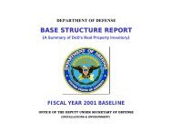 Base Structure Report - United States Department of Defense