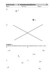 Mathematik 10 Kreiskonstruktionen 01 - Gegenschatz.net