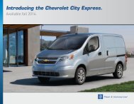 2015 Chevrolet City Express Specs (pdf) - GM Fleet