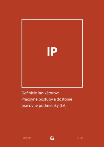 Pracovné postupy a dôstojné pracovné podmienky - Global ...