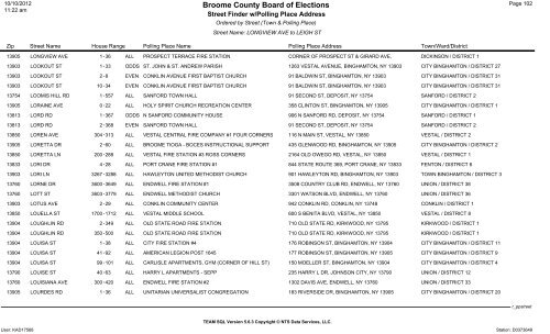 2013 district finder - Broome County