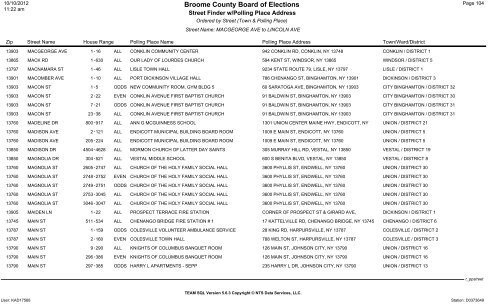 2013 district finder - Broome County