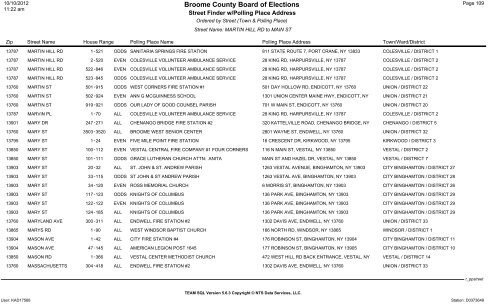 2013 district finder - Broome County