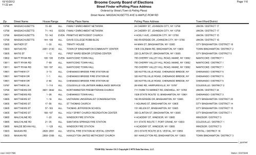 2013 district finder - Broome County