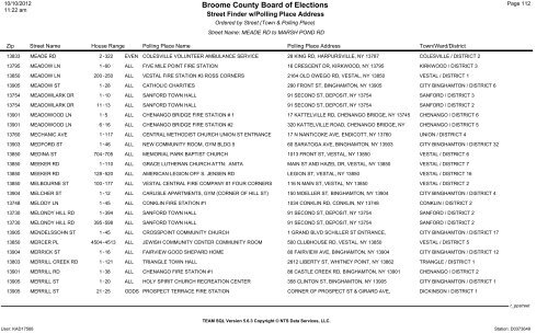 2013 district finder - Broome County