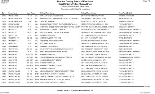 2013 district finder - Broome County