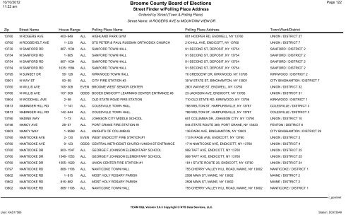 2013 district finder - Broome County