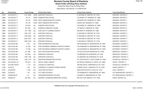 2013 district finder - Broome County