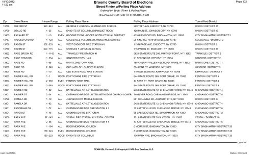 2013 district finder - Broome County