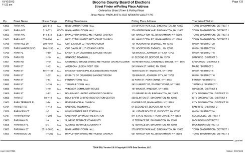 2013 district finder - Broome County