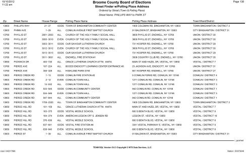 2013 district finder - Broome County