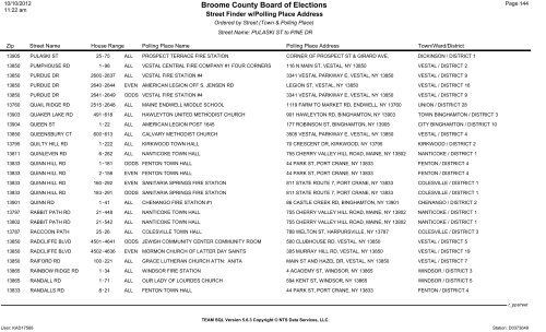 2013 district finder - Broome County