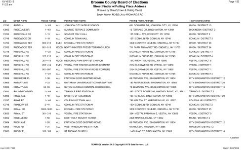 2013 district finder - Broome County