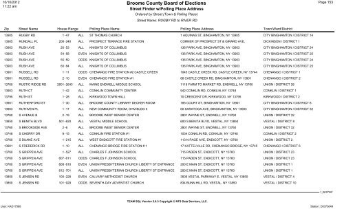 2013 district finder - Broome County