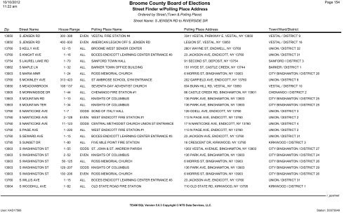 2013 district finder - Broome County