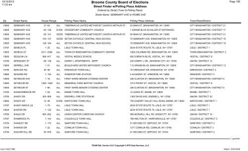 2013 district finder - Broome County