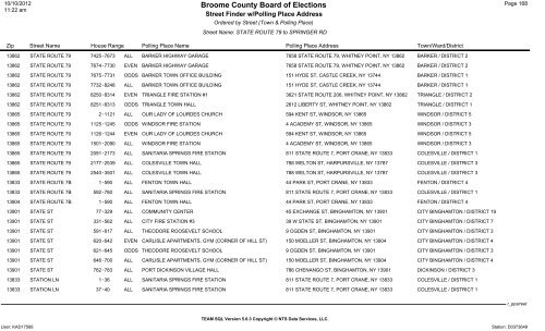 2013 district finder - Broome County