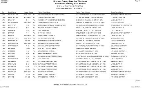 2013 district finder - Broome County