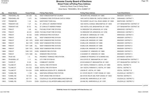 2013 district finder - Broome County