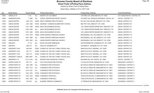 2013 district finder - Broome County