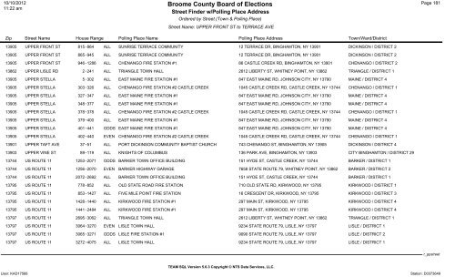 2013 district finder - Broome County