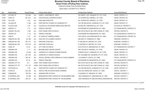 2013 district finder - Broome County