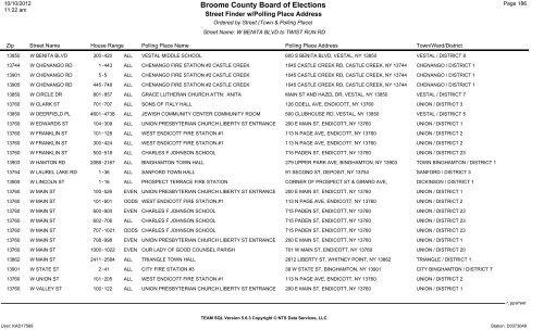 2013 district finder - Broome County