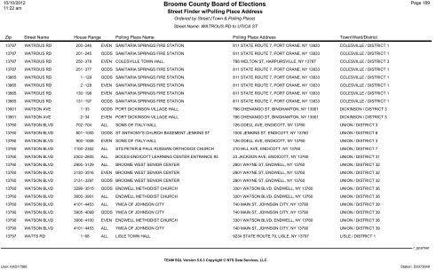 2013 district finder - Broome County