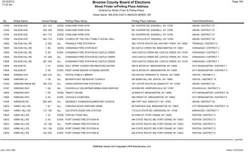 2013 district finder - Broome County