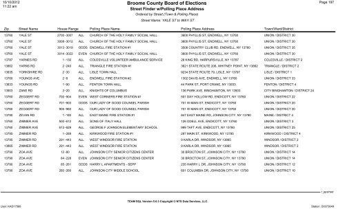 2013 district finder - Broome County