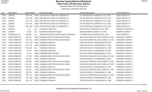 2013 district finder - Broome County