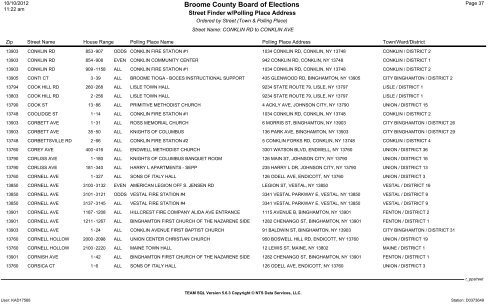 2013 district finder - Broome County