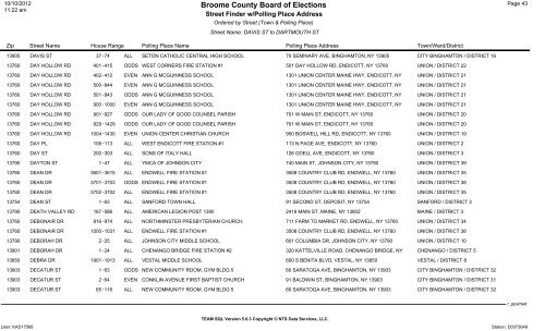 2013 district finder - Broome County