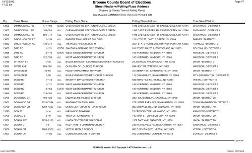 2013 district finder - Broome County