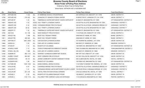 2013 district finder - Broome County