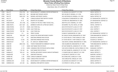 2013 district finder - Broome County