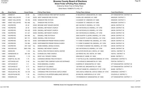 2013 district finder - Broome County